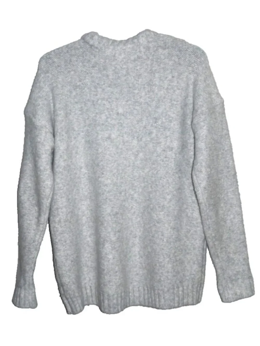 Michael MICHAEL KORS gray cable knit heavier pullover sweater Women's size L